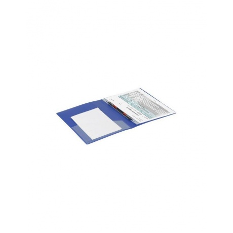 Папка с металлическим скоросшивателем и внутренним карманом BRAUBERG Contract, синяя, до 100 л., 0,7 мм, 221782, (10 шт.) - фото 8