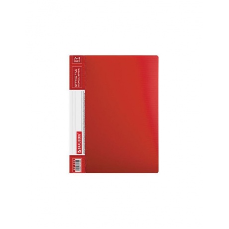 Папка с металлическим скоросшивателем и внутренним карманом BRAUBERG Contract, красная, до 100 л., 0,7 мм, 221783, (10 шт.) - фото 2