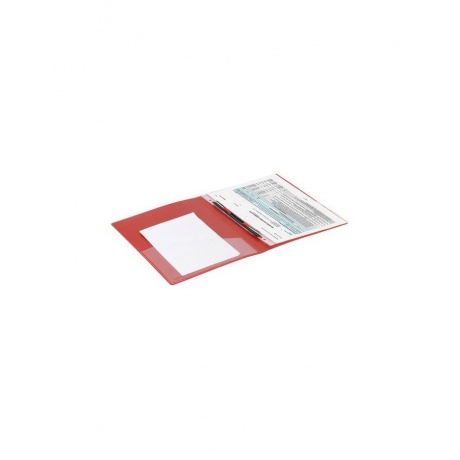 Папка с металлическим скоросшивателем и внутренним карманом BRAUBERG Contract, красная, до 100 л., 0,7 мм, 221783, (10 шт.) - фото 8