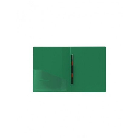 Папка с металлическим скоросшивателем и внутренним карманом BRAUBERG Contract, зеленая, до 100 л., 0,7 мм, 221784, (10 шт.) - фото 3