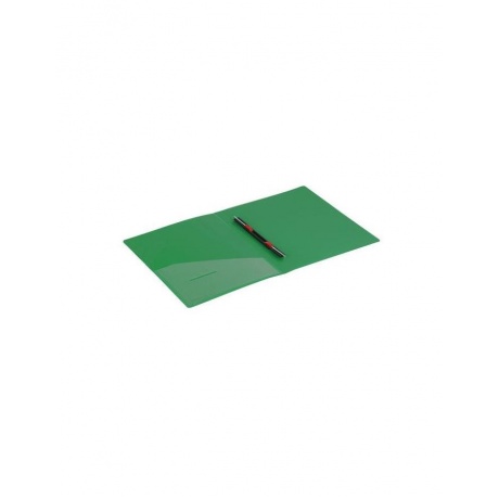 Папка с металлическим скоросшивателем и внутренним карманом BRAUBERG Contract, зеленая, до 100 л., 0,7 мм, 221784, (10 шт.) - фото 4