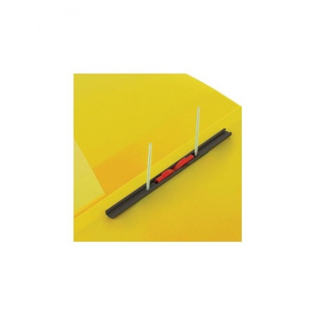 Папка с металлическим скоросшивателем и внутренним карманом BRAUBERG Contract, желтая, до 100 л., 0,7 мм, 221785, (10 шт.) - фото 6