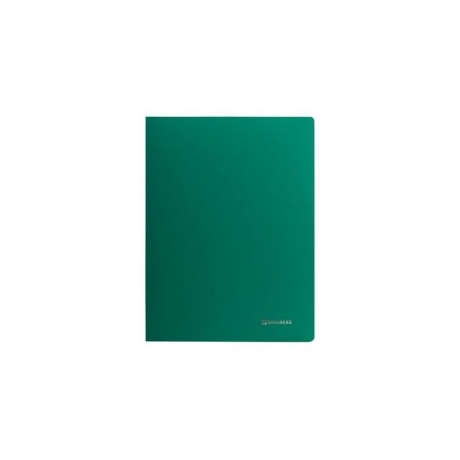 Папка с пластиковым скоросшивателем BRAUBERG Office, зеленая, до 100 листов, 0,5 мм, 222642, (12 шт.) - фото 2