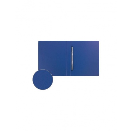 Папка с металлическим пружинным скоросшивателем BRAUBERG, картон/ПВХ, 35 мм, синяя, до 290 листов, 223187 - фото 7