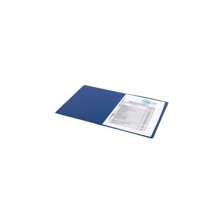 Папка с металлическим пружинным скоросшивателем BRAUBERG, картон/ПВХ, 35 мм, синяя, до 290 листов, 223187 - фото 8