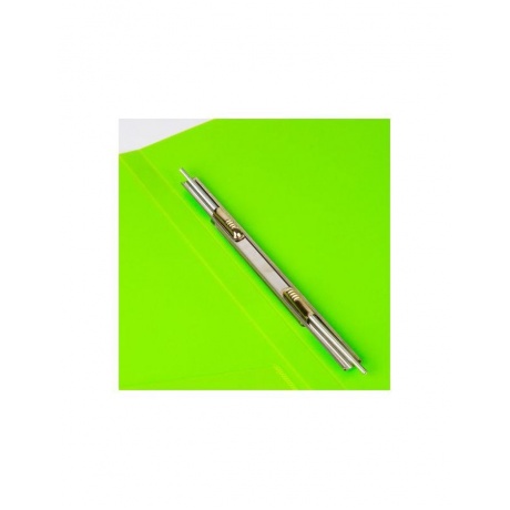 Папка с металлическим скоросшивателем и внутренним карманом BRAUBERG Neon, 16 мм, зеленая, до 100 листов, 0,7 мм, 227464, (6 шт.) - фото 5