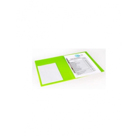 Папка с металлическим скоросшивателем и внутренним карманом BRAUBERG Neon, 16 мм, зеленая, до 100 листов, 0,7 мм, 227464, (6 шт.) - фото 6