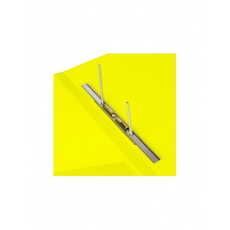 Папка с металлическим скоросшивателем и внутренним карманом BRAUBERG Neon, 16 мм, желтая, до 100 листов, 0,7 мм, 227465, (6 шт.) - фото 6