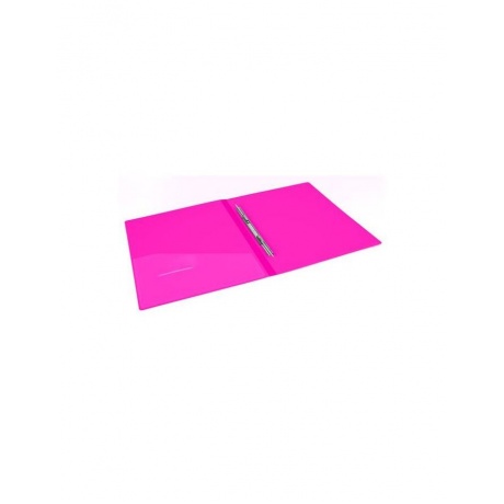 Папка с металлическим скоросшивателем и внутренним карманом BRAUBERG Neon, 16 мм, розовая, до 100 листов, 0,7 мм, 227466, (6 шт.) - фото 4