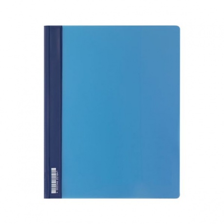 Скоросшиватель пластиковый DURABLE (Германия), А4+ (310х240 мм), 280 мкм, карман для визитки, синий, 2680-06 - фото 3