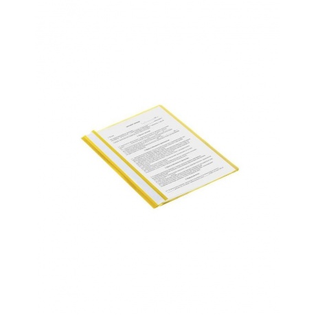 Скоросшиватель пластиковый STAFF, А4, 100/120 мкм, желтый, 225731, (75 шт.) - фото 7
