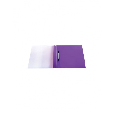 Скоросшиватель пластиковый с перфорацией BRAUBERG, А4, 140/180 мкм, фиолетовый, 226584, (40 шт.) - фото 6