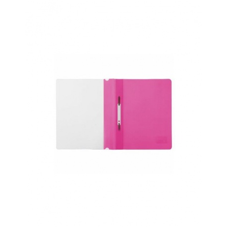 228672, (цена за 50 шт.) Скоросшиватель пластиковый BRAUBERG, А4, 130/180 мкм, розовый - фото 2