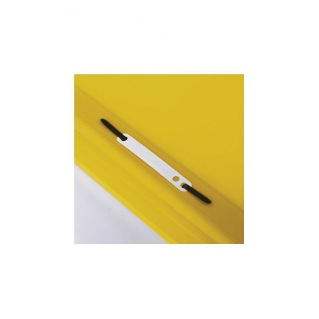 228671, (цена за 50 шт.) Скоросшиватель пластиковый BRAUBERG, А4, 130/180 мкм, желтый - фото 4