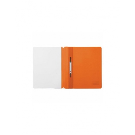 228673, (цена за 50 шт.) Скоросшиватель пластиковый BRAUBERG, А4, 130/180 мкм, оранжевый - фото 2