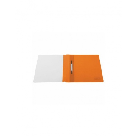 228673, (цена за 50 шт.) Скоросшиватель пластиковый BRAUBERG, А4, 130/180 мкм, оранжевый - фото 3