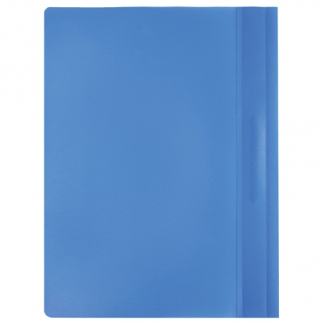 229236, (цена за 75 шт.) Скоросшиватель пластиковый STAFF, А4, 100/120 мкм, голубой, 229236 - фото 3