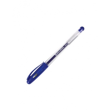 Ручка гелевая с грипом BRAUBERG Geller, СИНЯЯ, игольчатый узел 0,5 мм, линия письма 0,35 мм, GP139, (24 шт.) - фото 2