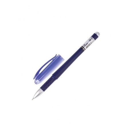 Ручка гелевая с грипом BRAUBERG Impulse, СИНЯЯ, игольчатый узел 0,5 мм, линия письма 0,35 мм, GP142, (24 шт.) - фото 2