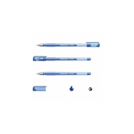 Ручка гелевая ERICH KRAUSE G-Tone, СИНЯЯ, корпус тонированный синий, узел 0,5 мм, линия письма 0,4 мм, 17809, (24 шт.) - фото 5
