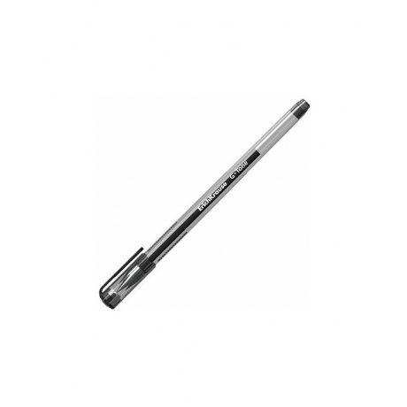 Ручка гелевая ERICH KRAUSE G-Tone, ЧЕРНАЯ, корпус тонированный черный, узел 0,5 мм, линия письма 0,4 мм, 17810, (24 шт.) - фото 2