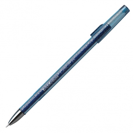 Ручка гелевая ERICH KRAUSE Gelica, СИНЯЯ, корпус синий, игольчатый узел 0,5 мм, линия письма 0,4 мм, 45471 - фото 1
