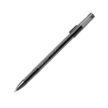 Ручка гелевая ERICH KRAUSE Gelica, ЧЕРНАЯ, корпус черный, игольчатый узел 0,5 мм, линия письма 0,4 мм, 45472, (24 шт.) - фото 1