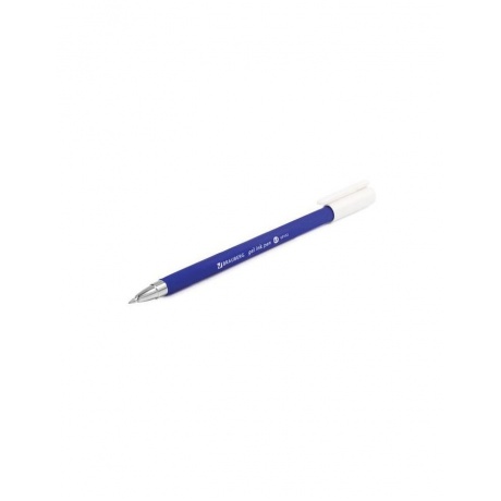 Ручка гелевая BRAUBERG Matt Gel, СИНЯЯ, корпус soft-touch, узел 0,5 мм, линия 0,35 мм, GP152, (24 шт.) - фото 6