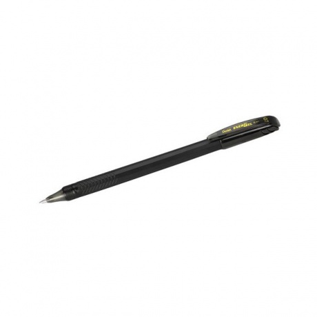 Ручка гелевая PENTEL (Япония) Energel, ЧЕРНАЯ, корпус черный, узел 0,7мм, линия 0,35мм, (12 шт.)  - фото 4