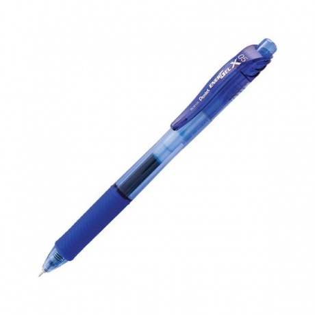 Ручка гелевая автоматическая с грипом PENTEL (Япония) Energel-X, СИНЯЯ, 0,5мм, линия 0,25мм,BLN105-C - фото 1