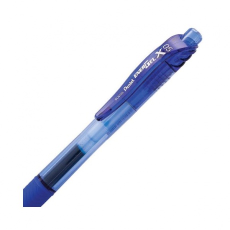 Ручка гелевая автоматическая с грипом PENTEL (Япония) Energel-X, СИНЯЯ, 0,5мм, линия 0,25мм,BLN105-C - фото 2