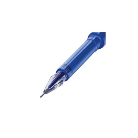 Ручка гелевая BRAUBERG DIAMOND, СИНЯЯ, игольчатый узел 0,5 мм, линия письма 0,25 мм, 143378. (24 шт.) - фото 4