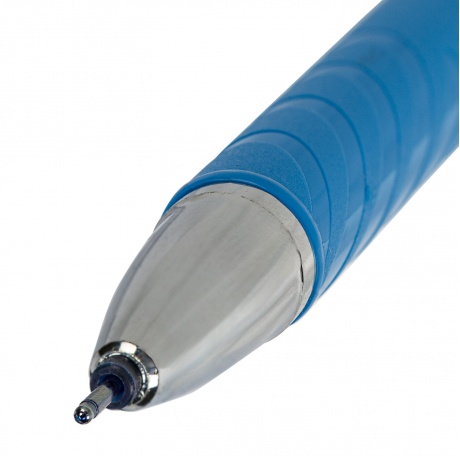 Ручка гелевая STAFF &quot;College&quot;, СИНЯЯ, корпус синий, игольчатый узел 0,6 мм, линия письма 0,3 мм, 143017 (36 шт.) - фото 3