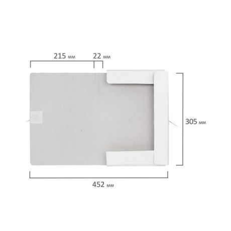 Папка для бумаг с завязками картонная мелованная BRAUBERG, гарантированная плотность 320 г/м2, до 200 листов, 121513, (50 шт.) - фото 8