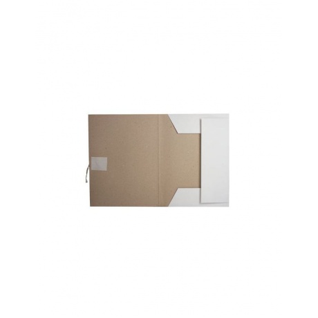 Папка для бумаг с завязками картонная BRAUBERG, гарантированная плотность 280 г/м2, до 200 л., 122292, (100 шт.) - фото 2