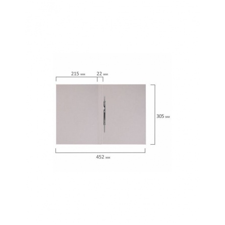 Скоросшиватель картонный мелованный BRAUBERG, гарантированная плотность 320 г/м2, белый, до 200 листов, 121512, (200 шт.) - фото 8