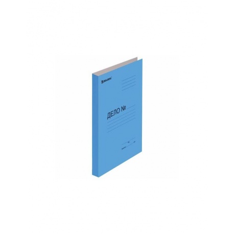 Скоросшиватель картонный мелованный BRAUBERG, гарантированная плотность 360 г/м2, синий, до 200 листов, 121518, (50 шт.) - фото 1