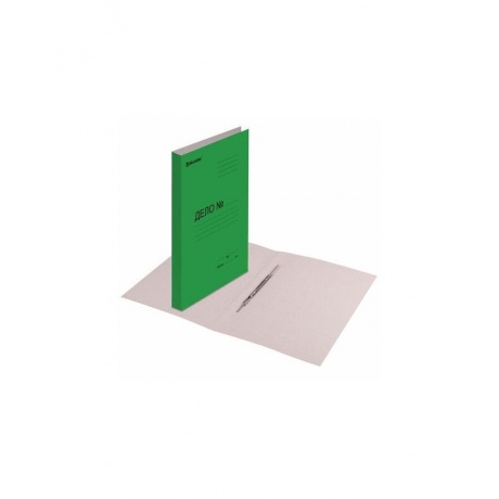 Скоросшиватель картонный мелованный BRAUBERG, гарантированная плотность 360 г/м2, зеленый, до 200 листов, 121519, (50 шт.) - фото 6