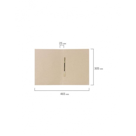 Скоросшиватель картонный BRAUBERG, гарантированная плотность 300 г/м2, до 200 листов, 122736, (200 шт.) - фото 8