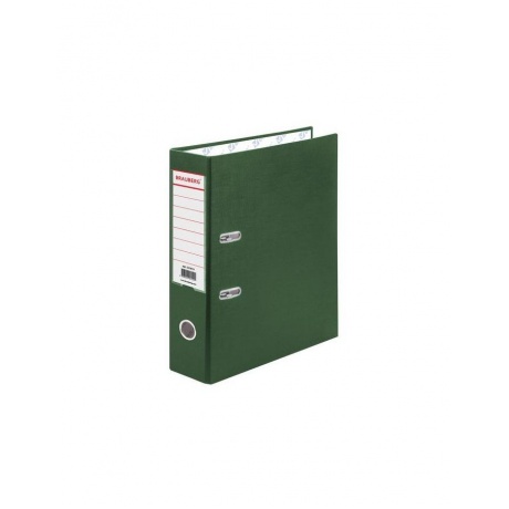 Папка-регистратор BRAUBERG с покрытием из ПВХ, 70 мм, зеленая (удвоенный срок службы), 221818 - фото 1