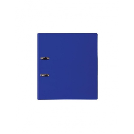 Папка-регистратор BRAUBERG, ламинированная, 80 мм, синяя, 222069 - фото 2