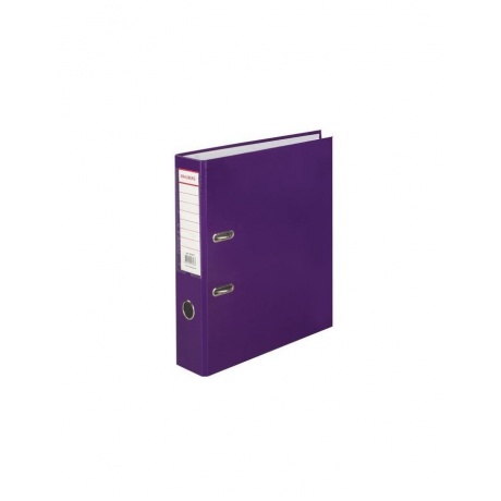 Папка-регистратор BRAUBERG, ламинированная, 80 мм, фиолетовая, 222073 - фото 1