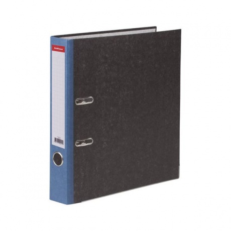 Папка-регистратор ERICH KRAUSE, с мраморным покрытием, содержание, 50 мм, синий корешок, 414 - фото 1