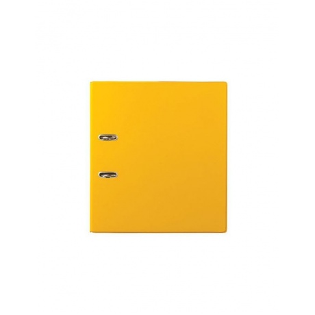 Папка-регистратор BRAUBERG с двухсторонним покрытием из ПВХ, 70 мм, желтая, 222650 - фото 2