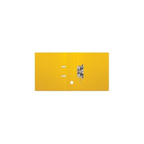 Папка-регистратор BRAUBERG с двухсторонним покрытием из ПВХ, 70 мм, желтая, 222650 - фото 3