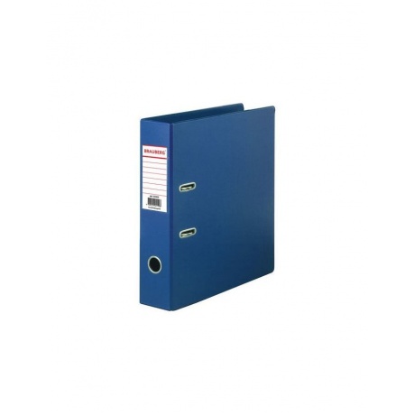 Папка-регистратор BRAUBERG с двухсторонним покрытием из ПВХ, 70 мм, синяя, 222655 - фото 1