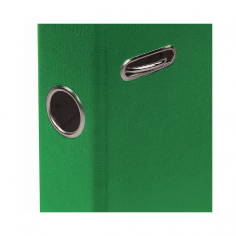 Папка-регистратор STAFF, с покрытием из ПВХ, 50 мм, без уголка, зеленая, 225979 - фото 9
