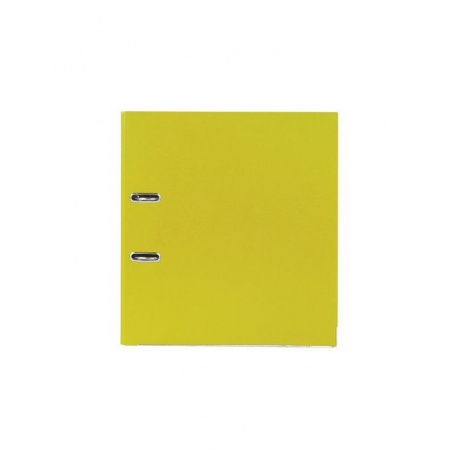 Папка-регистратор, покрытие пластик, 75 мм, ПРОЧНАЯ, с уголком, BRAUBERG, желтая, 226599 - фото 2