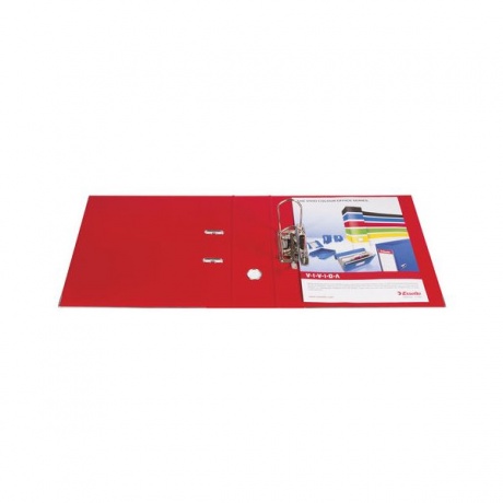 Папка-регистратор ESSELTE VIVIDA Plus, А4+, покрытие пластик, 80 мм, красная, 81183 - фото 2