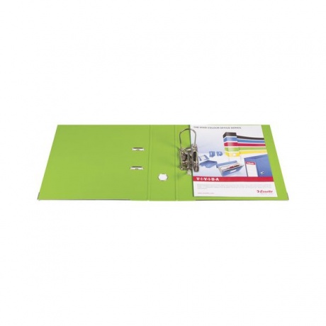 Папка-регистратор ESSELTE VIVIDA Plus, А4+, покрытие пластик, 80 мм, зеленая, 81186 - фото 2